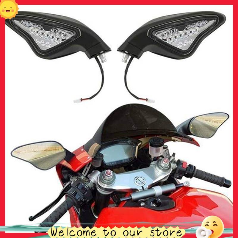 Sassoon1espelho Retrovisor Para Motocicleta Com Sinal De Mudança De Direção LED-Modelos 848 1098 1098S 1098R 1198 1198S 