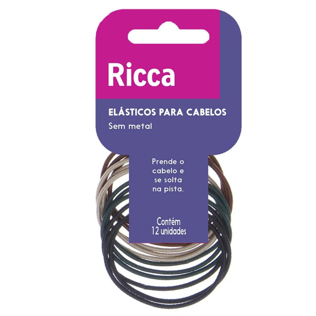 ELASTICO RICCA  2MM C/12UN S/METAL 890 em Oferta na Shopee