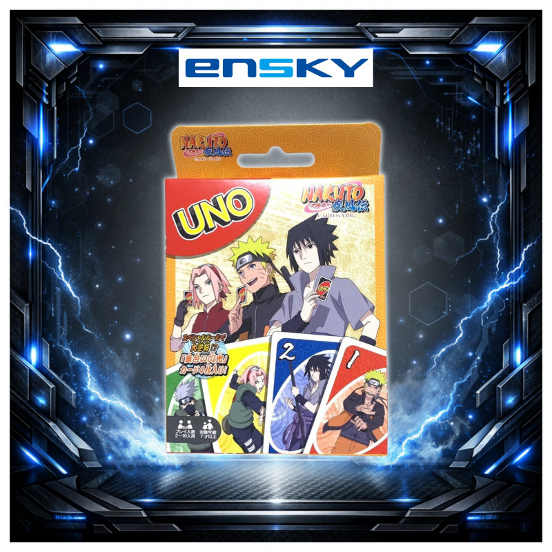 NARUTO Shippuden UNO Card Game | 2-10 Players | Age 7+ | Anime Collectible | Party Family Game