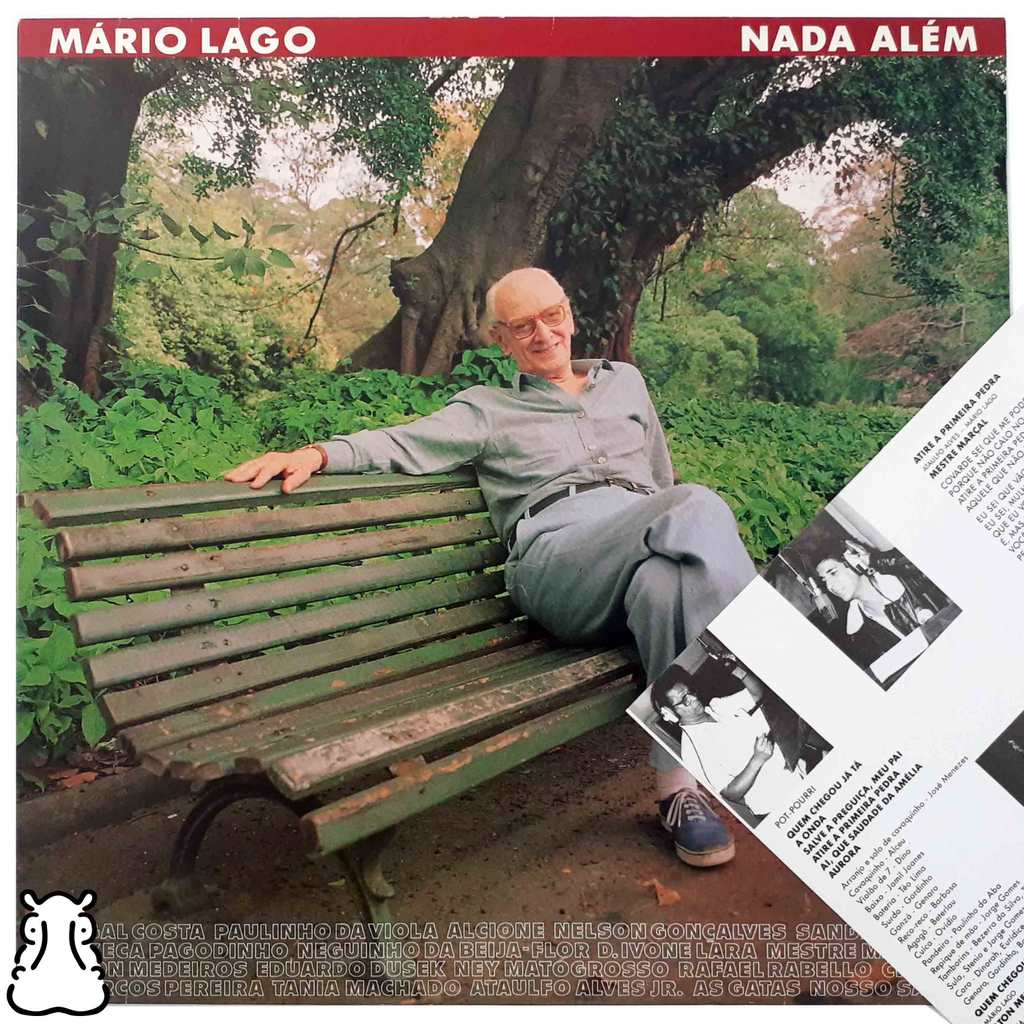 LP Mário Lago - Nada Além - Vinil Amostra 1991 Encarte - Hm