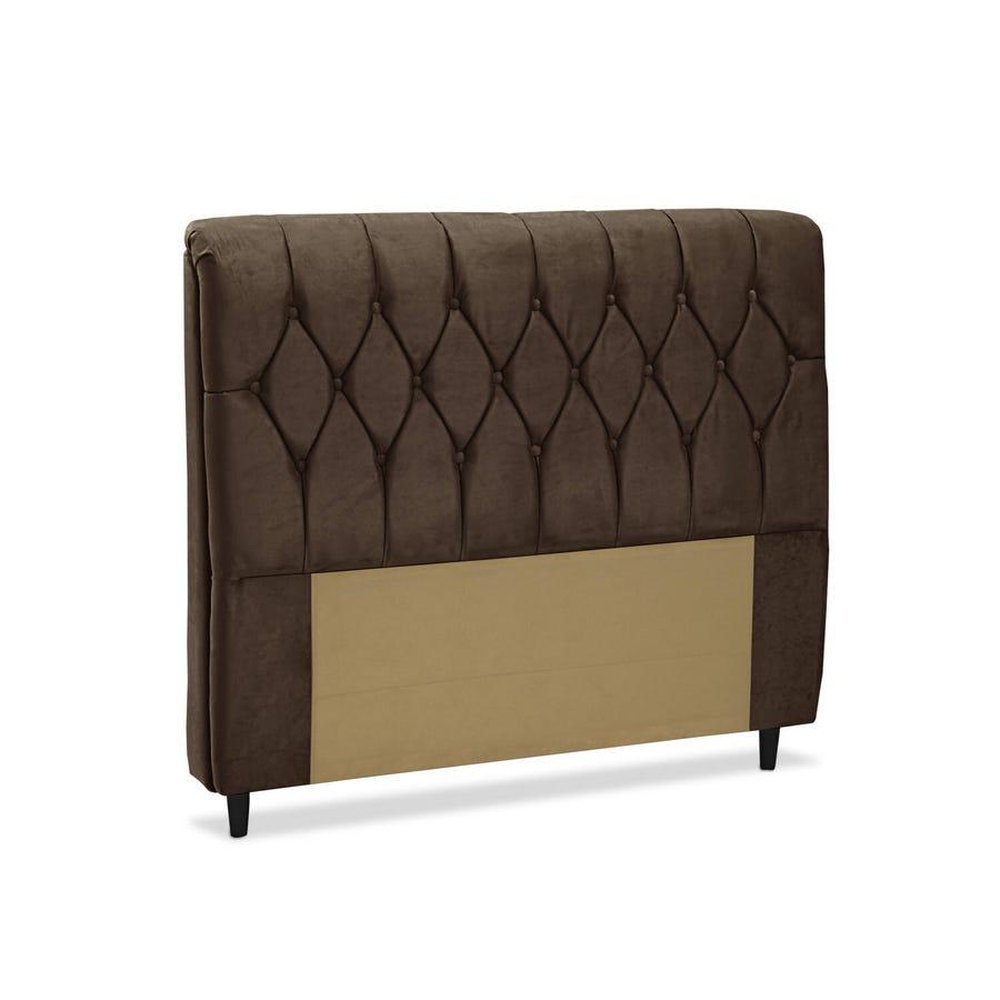 Cabeceira de Cama Box Casal 140 cm Istambul Dobuê  - Marrom em Oferta na Shopee