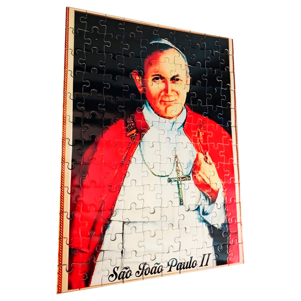 Quebra-cabeça Especal São João Paulo II 300 peças + Terço