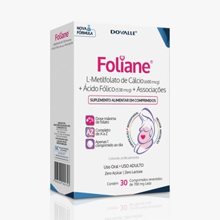 Foliane c/ 30 Comprimidos Para Gestantes - Dovalle em Oferta na Shopee