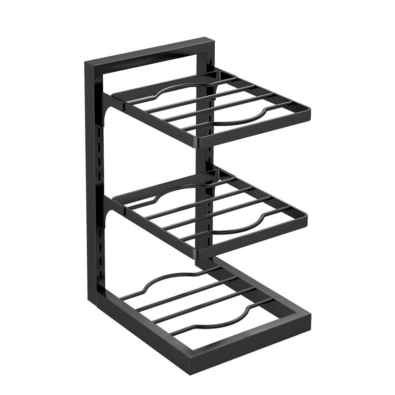 Warehouse Clearance Organizador De Panelas Vertical 3 Andares E 4 Andares Cozinha Armário Rack Tampa Cozinha