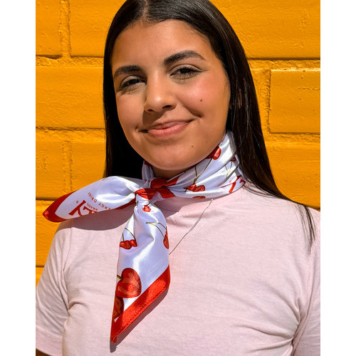 Imagem Lenço Cereja Baly Branco Cereja Único