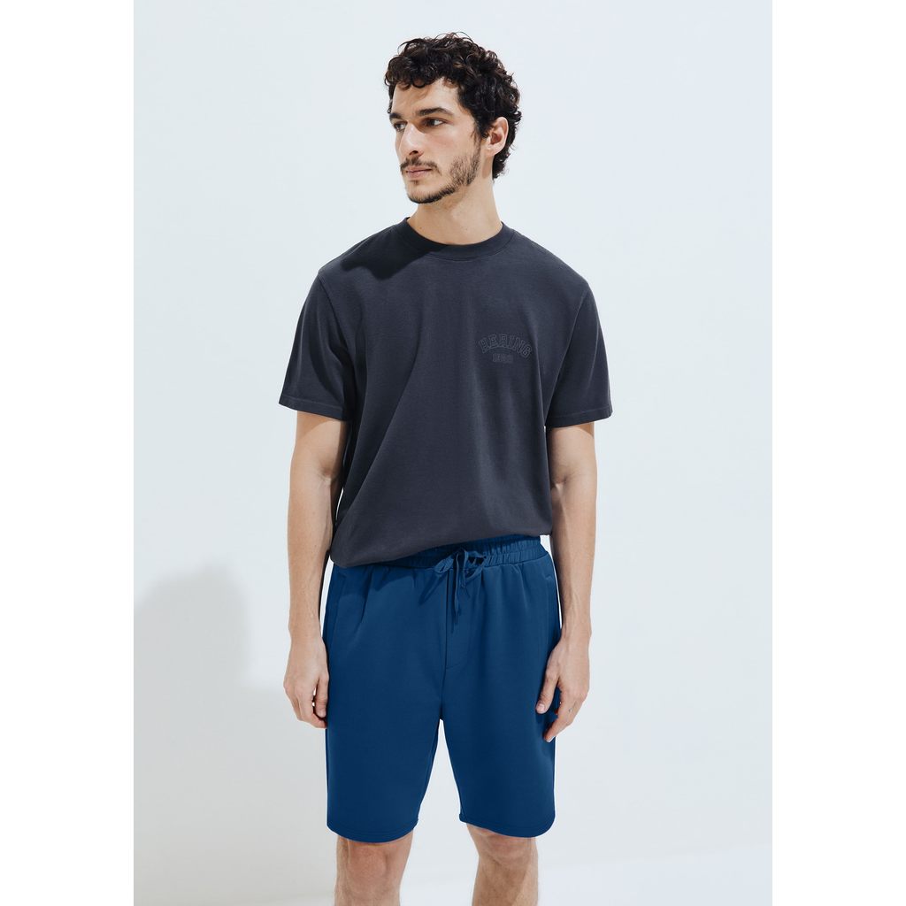 Camiseta Masculina Relaxed Manga Curta Com Bordado