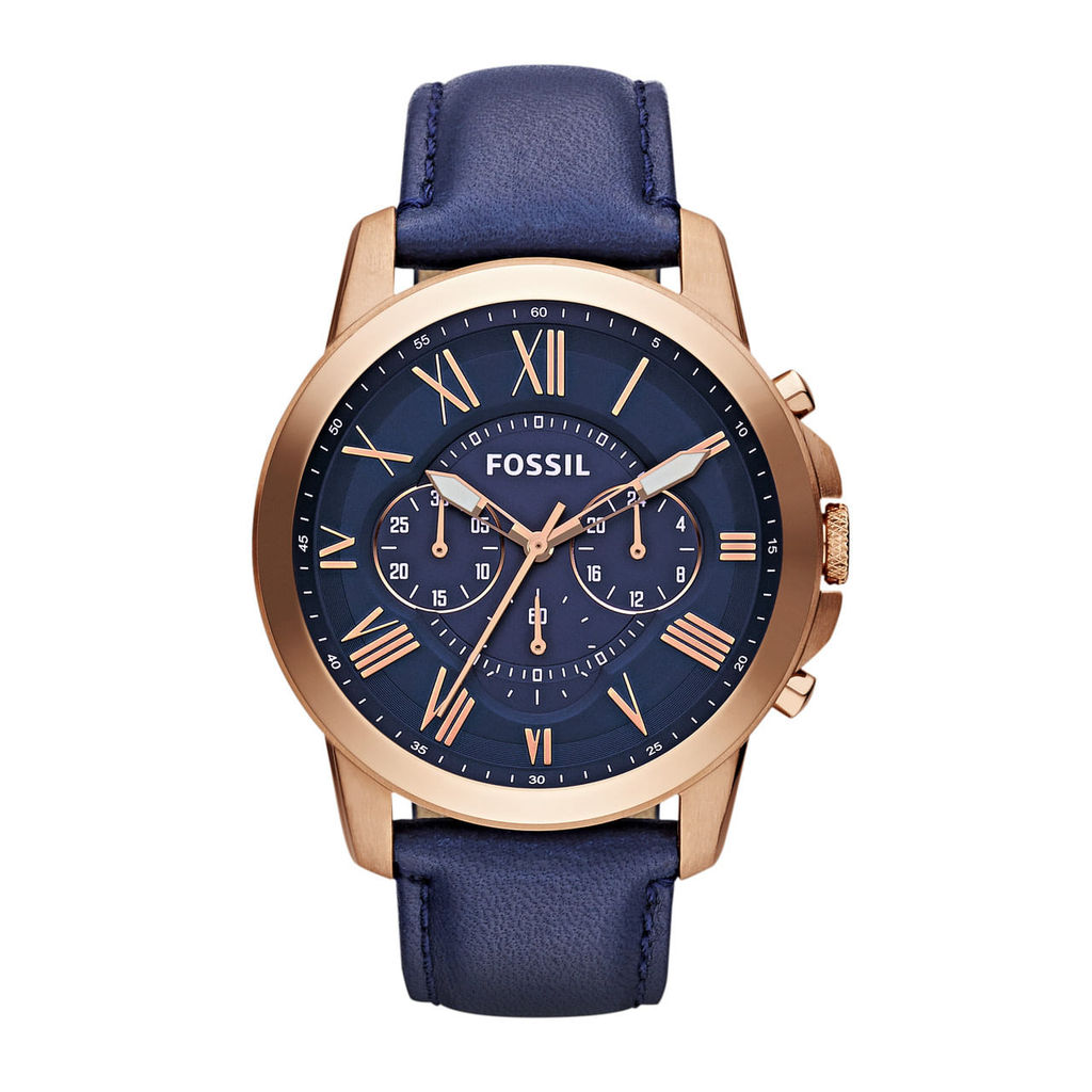 Relógio Fossil Masculino Grant Rosé - FS4835/2AN