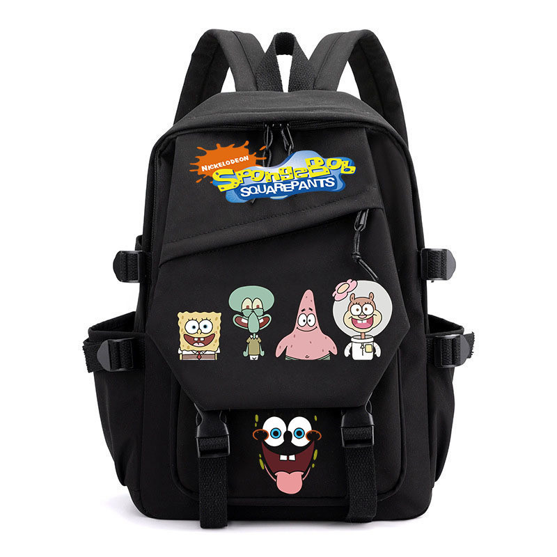 29*42*13CM bob esponja calça quadrada mochila crianças mochila estudante da escola primária masculino feminino estudante