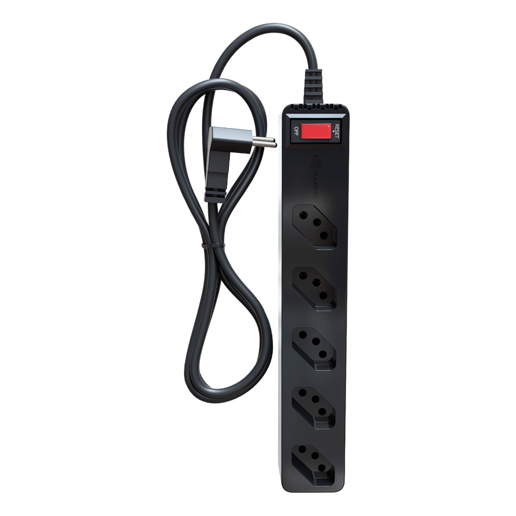 iCLAMPER Eletro 5 Filtro de linha com DPS Bivolt 10A  Preto em Oferta na Shopee