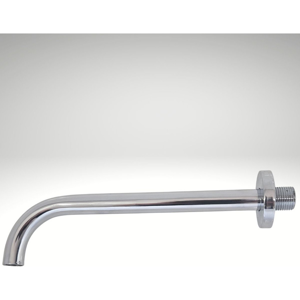 Bica para Banheira Longa Latão Cromada 23cm Super Luxo