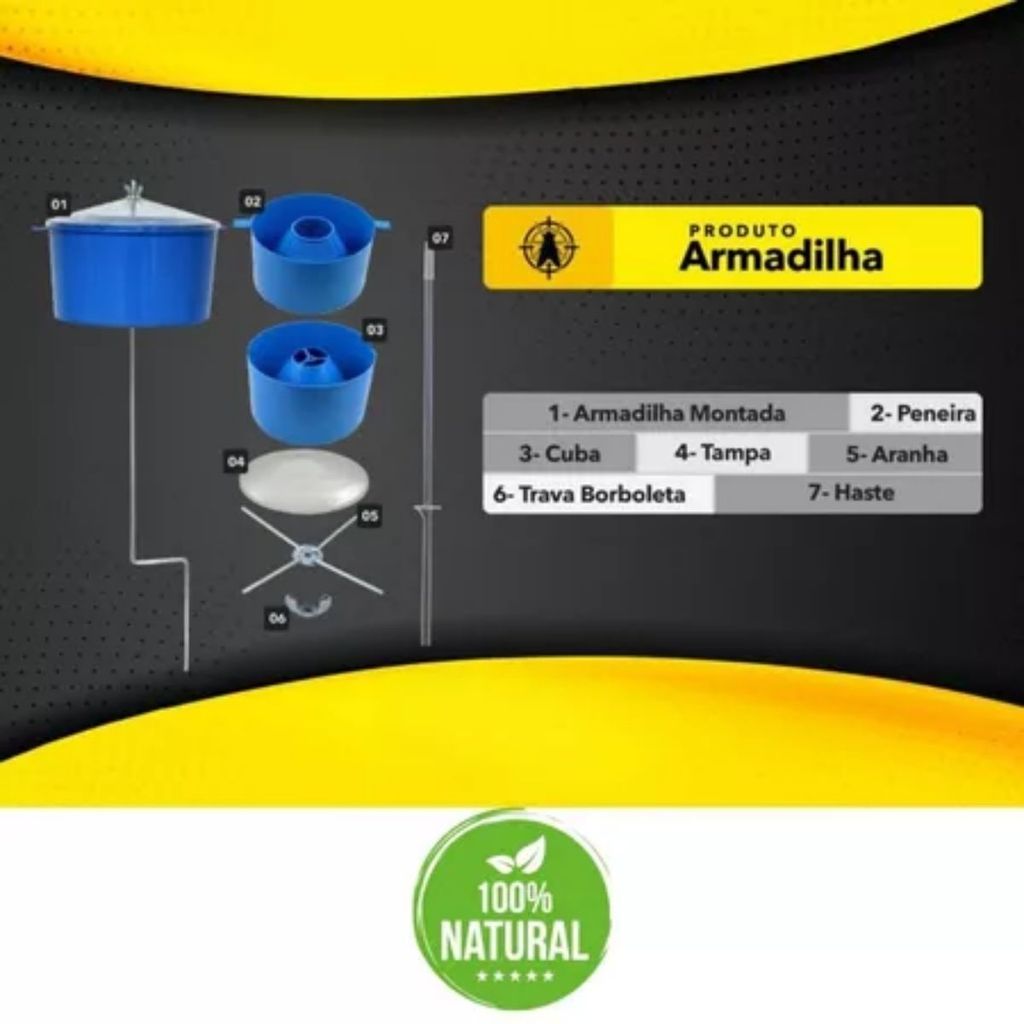 Armadilhas Para Mosca Controle De Moscas Para Jardins Armadilha de Chão Captura Natural — imagem 2 de 2