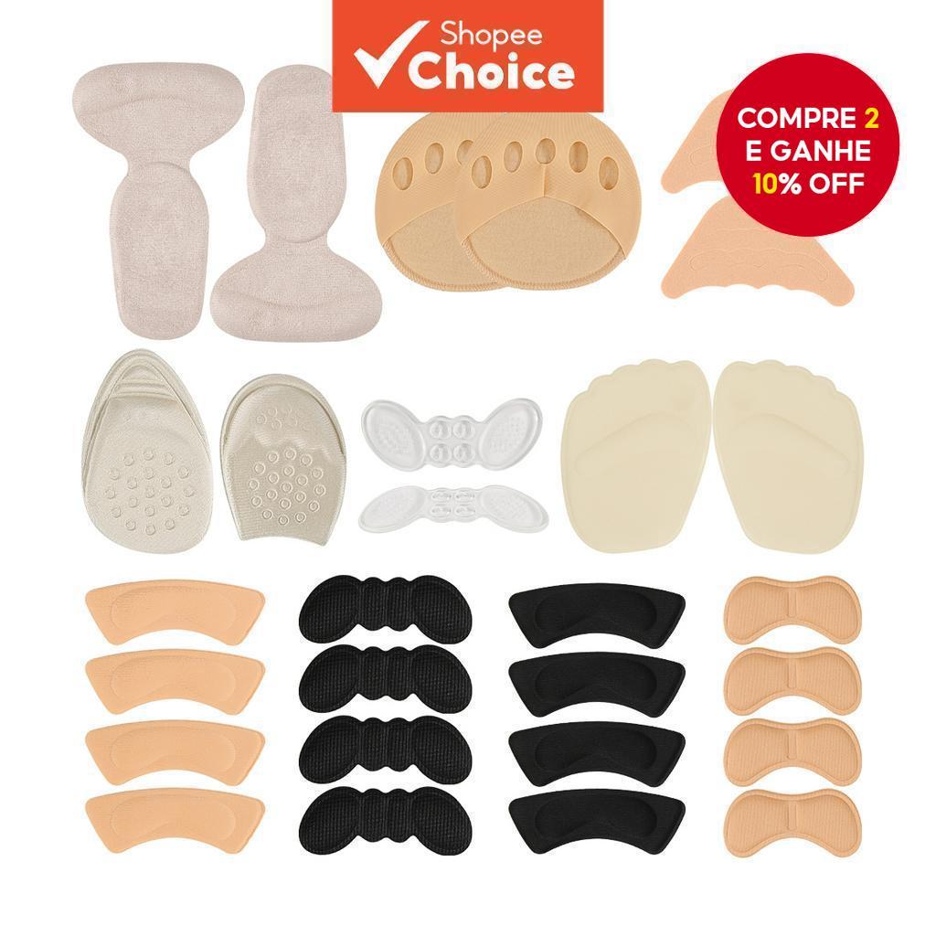 18 Tipos De Palmilhas De Sapato Almofadas De Calcanhar Para Sapatos Grandes Almofada Antepé Protetores De Dedo Do Pé De 