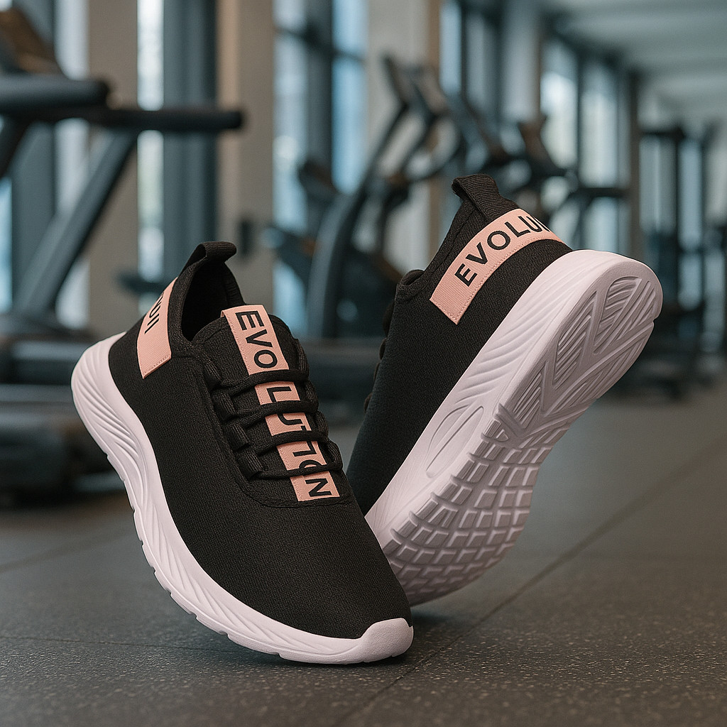 Tênis Feminino Estilo Moderno Esportivo para Academia Fitness Corrida Amortecimento Confortável