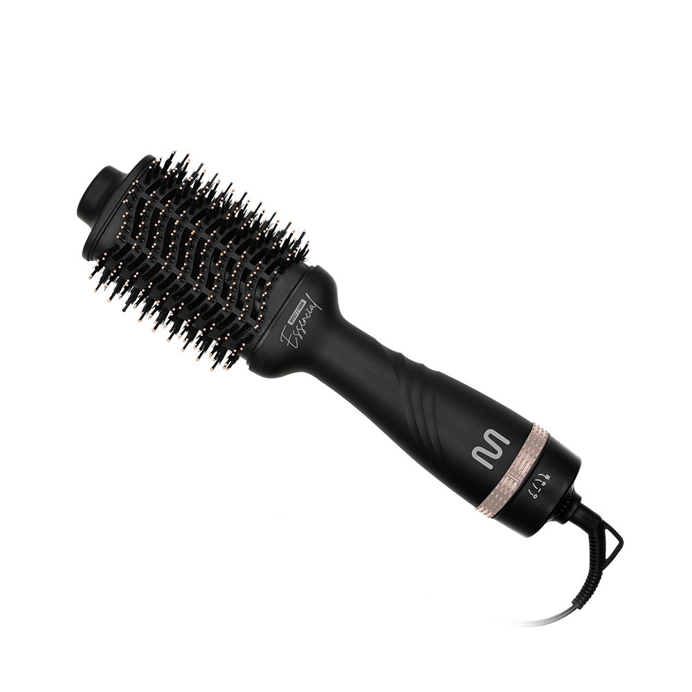 Escova Secadora Essencial Revestimento Nanoceramic Glass 1300W Bivolt Preta Multi Care - EB201