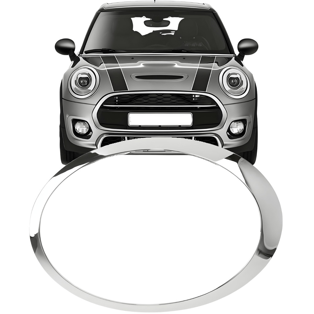 Aro Cromado Do Farol Mini Cooper De 2014 Até 2021 -Esq