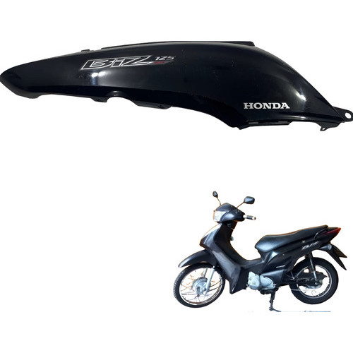 Tampa Lateral Direita Honda Biz 125 Ex 2013 Usado -752 Preto