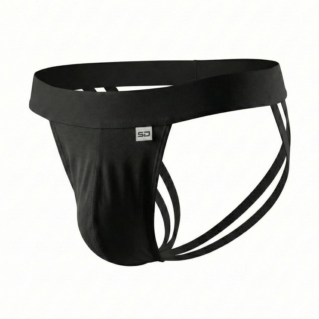Cueca Jockstrap Faixa Dupla Suplex Elastano Estilo e Conforto