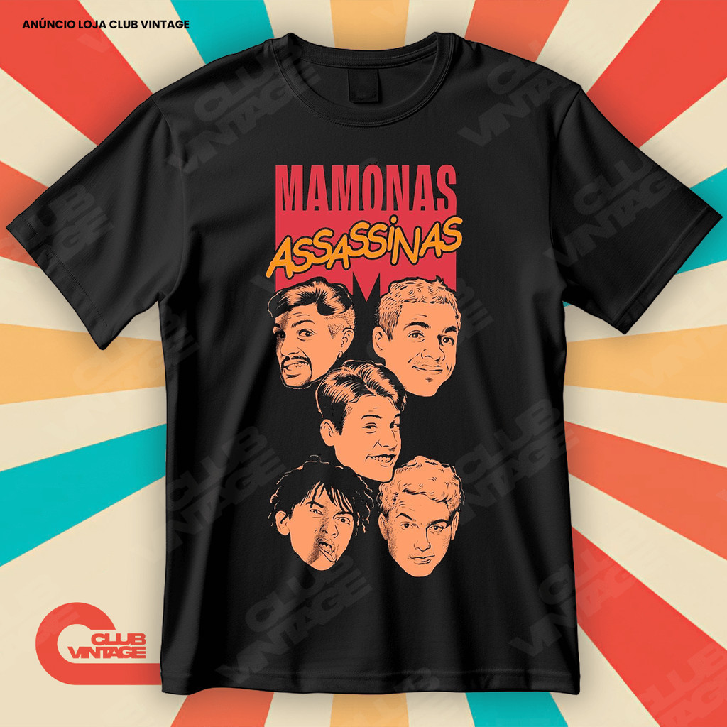 Camiseta Banda Mamonas Assassinas Integrantes Blusa Camisa Artistas Nacionais 100% Algodão