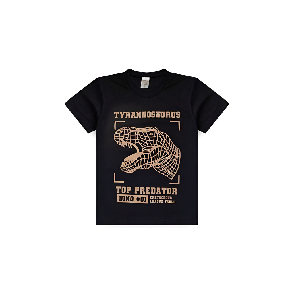 Camiseta Oversize Masculina Feminina Oversized Estampa Dinossauro Tyrannosaurus Top Predator T-shirt Streetwear