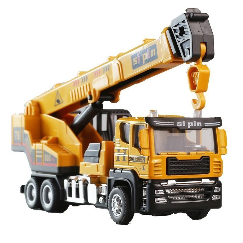 Caminhão Misturador de Liga Brinquedo Caminhão Guindaste Veículo de Engenharia para Crianças Modelo de Carro Guindaste P