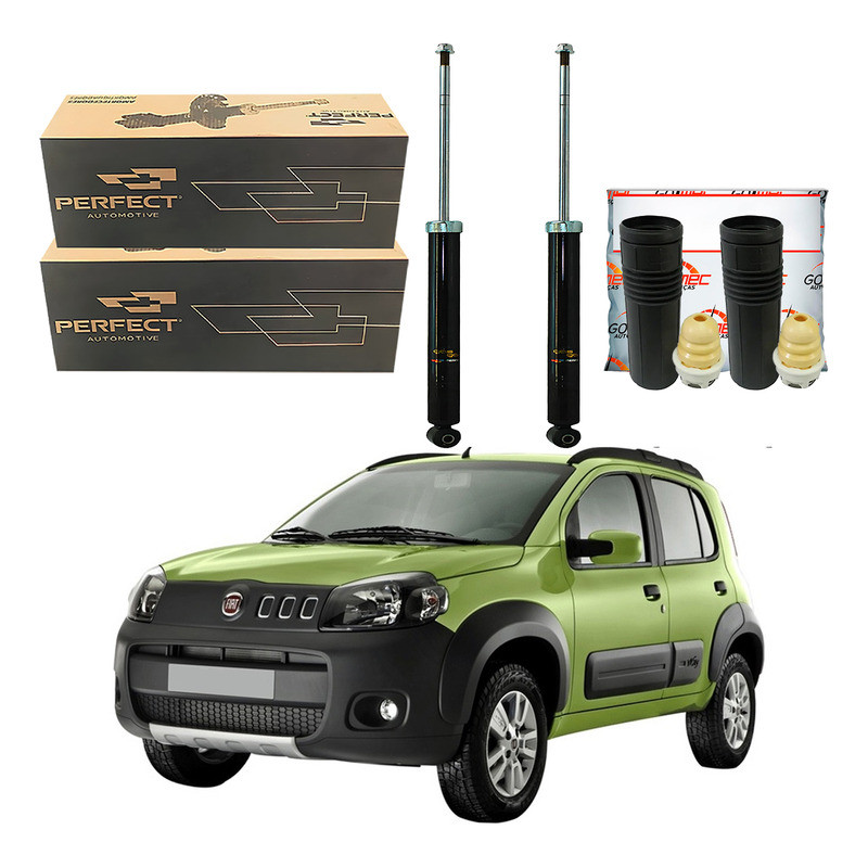 Kit Amortecedor Traseiro Uno Way 1.0 1.4 2010 A 2016 em Oferta na Shopee