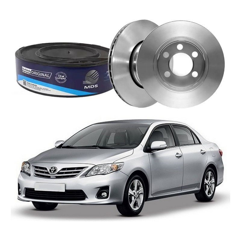 Par Disco De Freio Dianteiro Corolla 1.8 2.0 2009 A 2014 em Oferta na Shopee