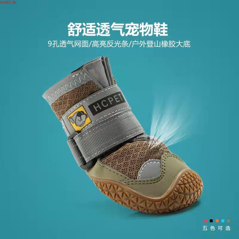 4pçs Sapatos Para Cachorros Grandes/Respirável/Profissional/Antiderrapante/Durável Animal De Estimação/Cnhada