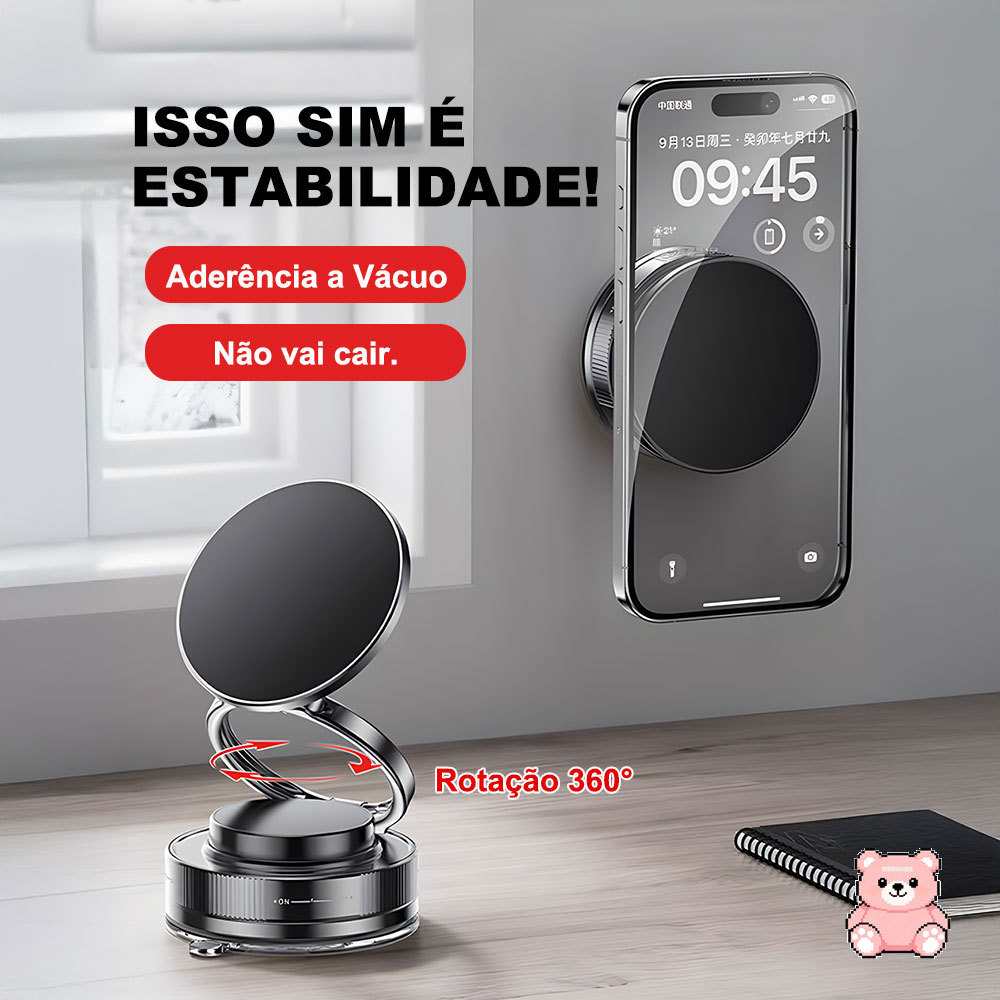 Portátil Indlcado Suporte Magnético Forte Para Celular Telefone De Carro Com Design Dobrável ZJ006