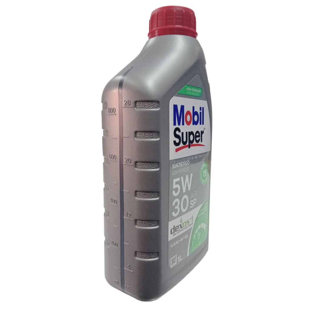 Óleo Lubrificante de Motor Mobil Super API SP 5W30 100% Sintético GF-6 Dexos 1L em Oferta na Shopee