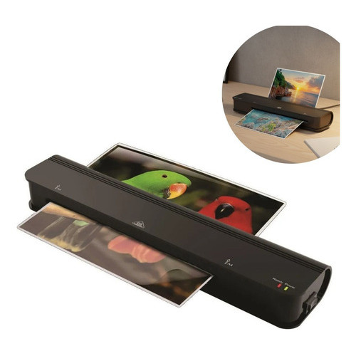 Plastificadora A4 300w 127V/220V Para Documentos Escritório Preta