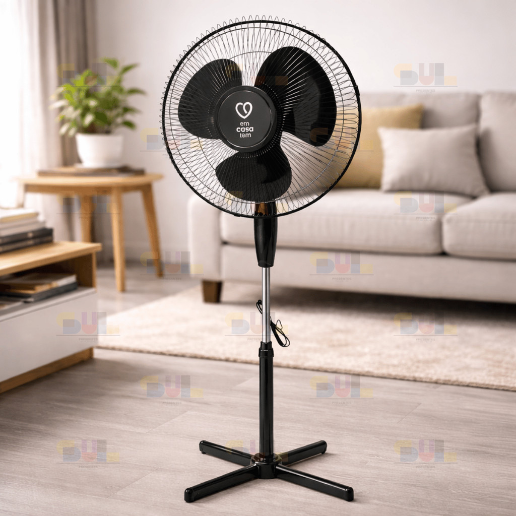 Ventilador Coluna 120cm Ajuste De Altura e Inclinação 3 Velocidades 127V 110V 220V Forte Silencioso