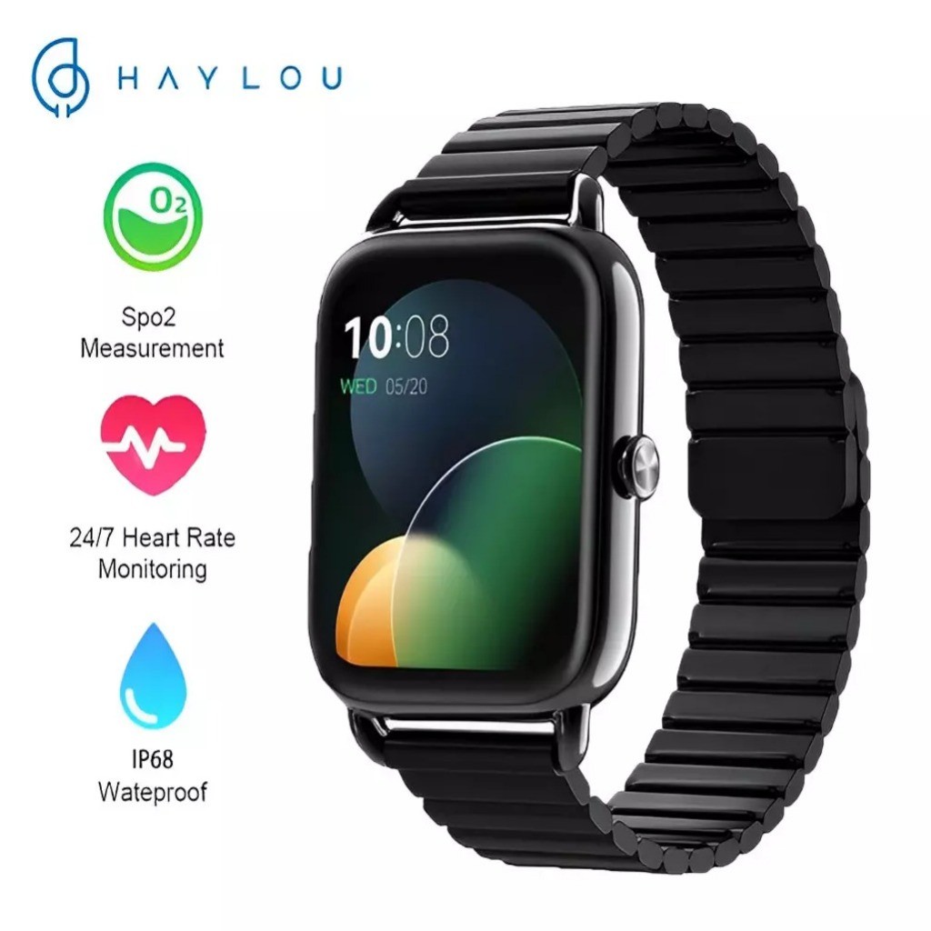 Smartwatch Xiaomi Haylou RS4 Plus Tela Amoled Pulseira Extra A Prova D Imports