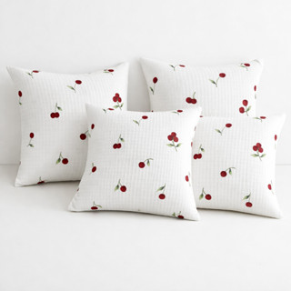 4 Capas De Almofada Piquet Favo 45x45 Com Ziper em Oferta na Shopee