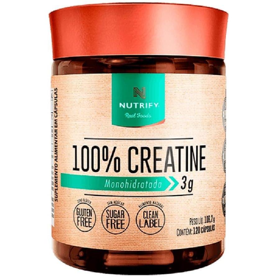 Vitamina B12 9,8 mcg + Creatina + Vitamina D3 2.000 UI Nutrify - 120 Cáps Cada