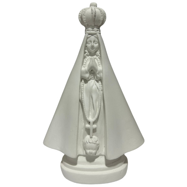 Nossa Senhora Aparecida 22cm em Gesso Cru em Oferta na Shopee