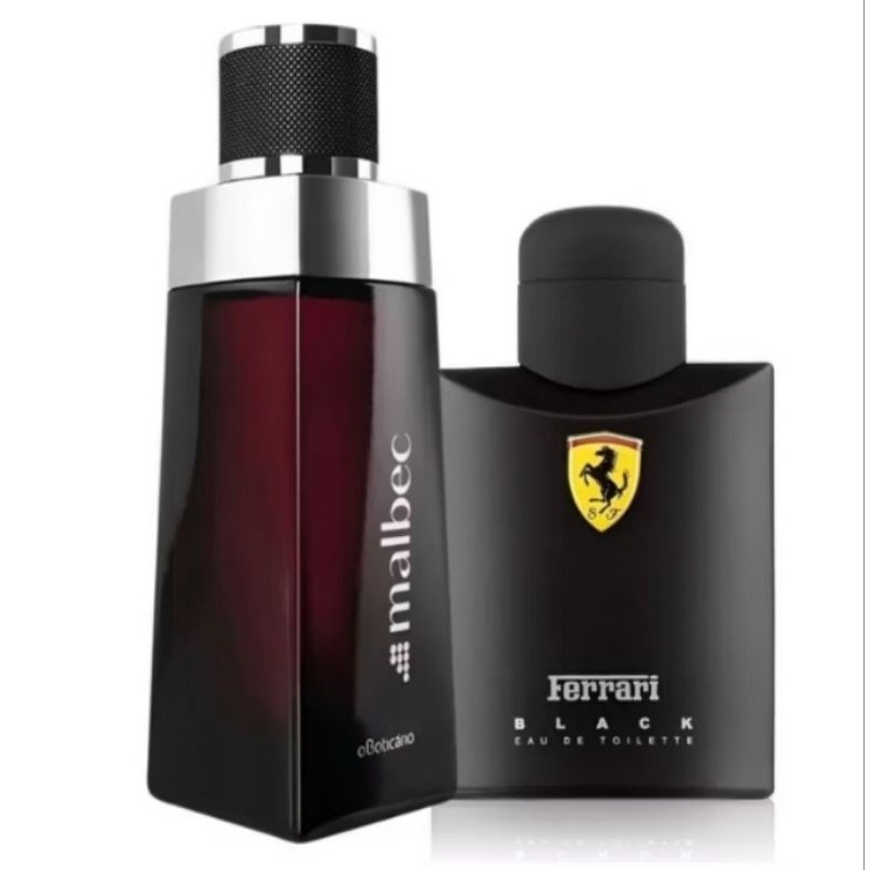 2 Perfumes Masculino Malbec + Ferrari Black 100ml - ENVIO IMEDIATO