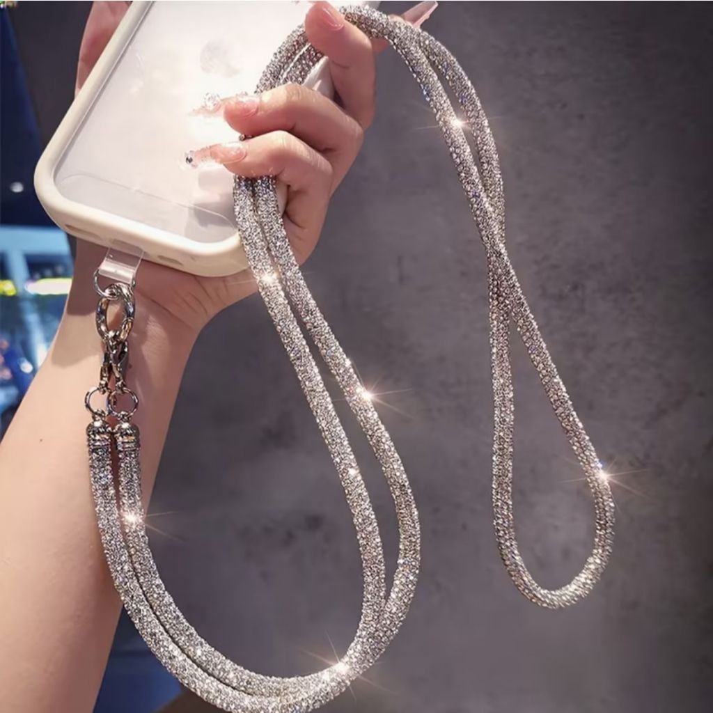 Cordão Antiqueda Para Celular Brilhoso Alça para Celular antifurto da Moda em Oferta na Shopee