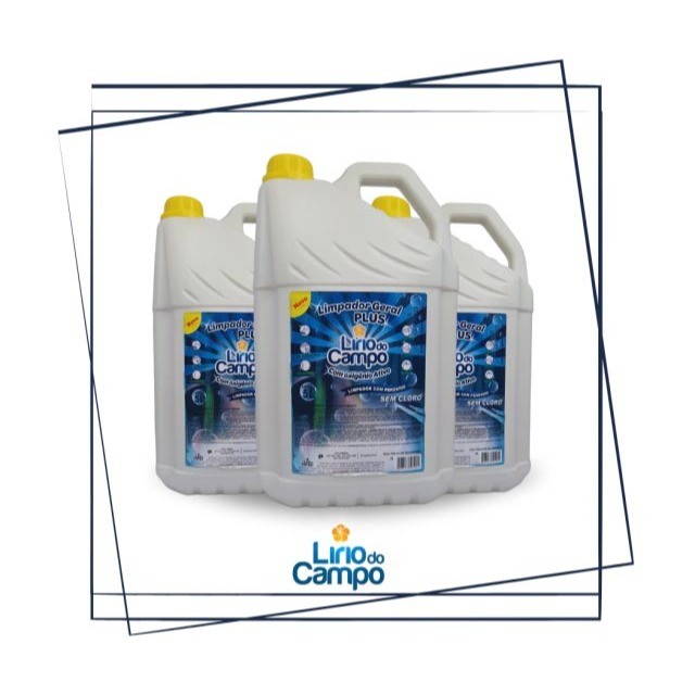 Limpador Geral Plus Lírio do Campo 5 Litros Oxigênio Ativo S Cloro Multiuso Spray Limpeza Geral — R$ 122,90 em Shopee