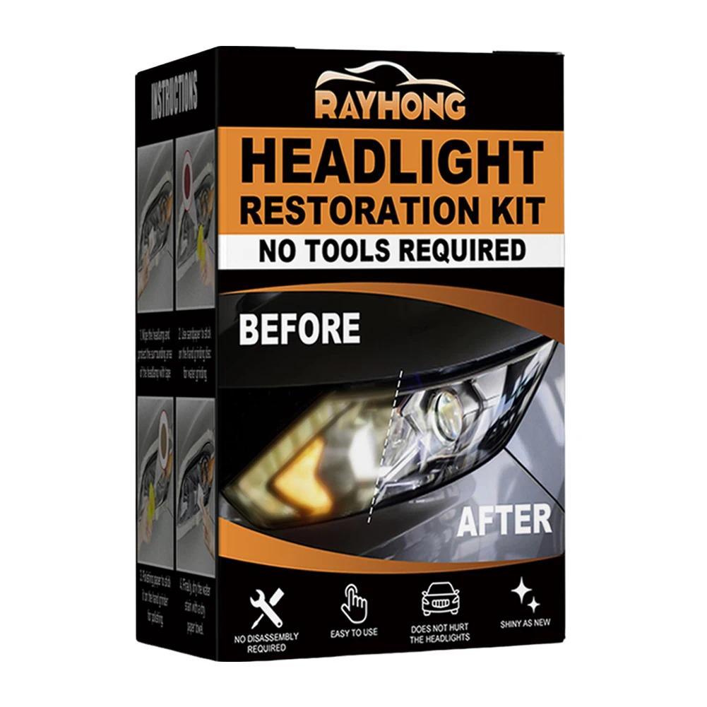 Kit De Restauração De Farol De Cerâmica , Restaurador De Limpeza , Removedor De Arranhões Para Traseiro De Carro