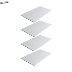 Kit 4 Prateleira Branca 60X40 Tampo Tabua Mdf Organizadora Decoração Cozinha Quarto Banheiro Sala