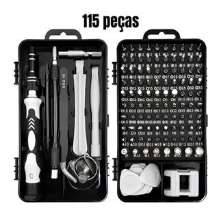 Kit de chaves de precisão com 115 peças