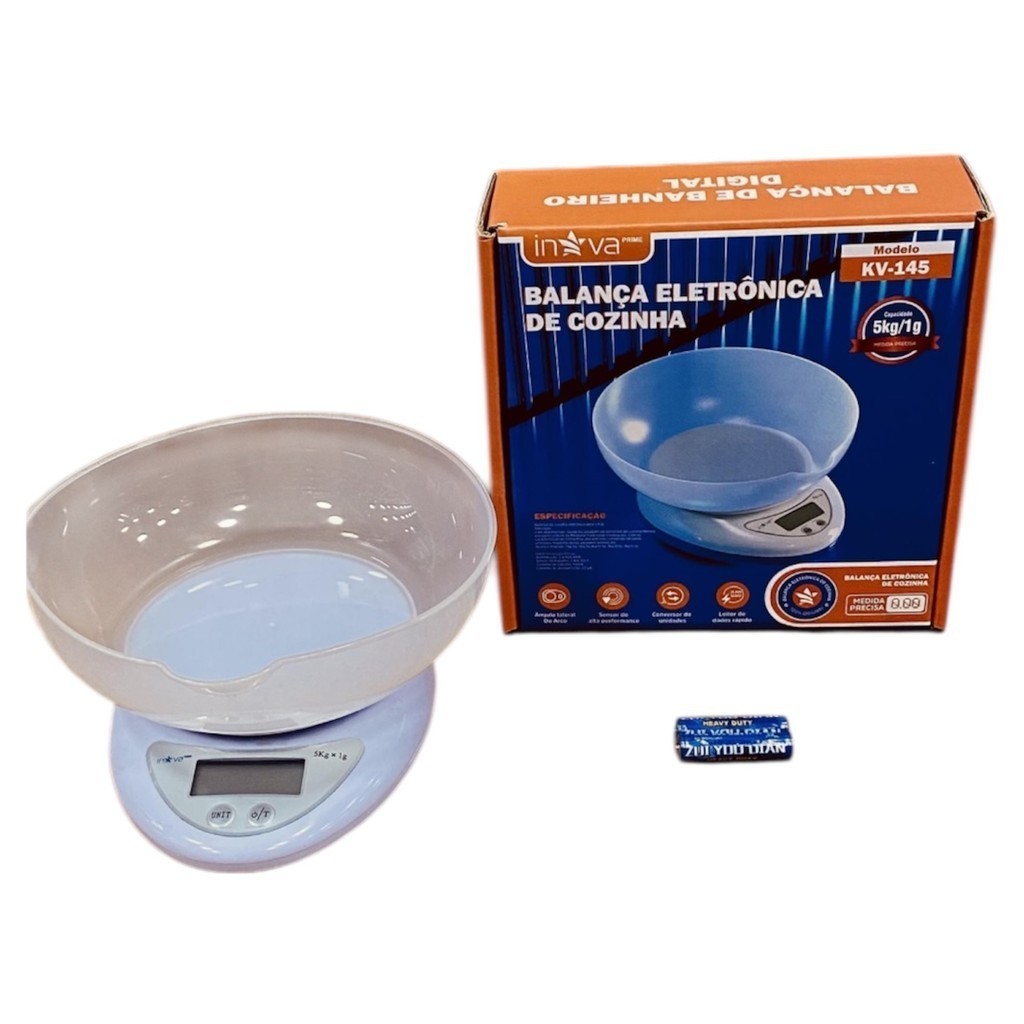 Balança De Precisão Com Bandeja De Conzinha Até 5kg Digital