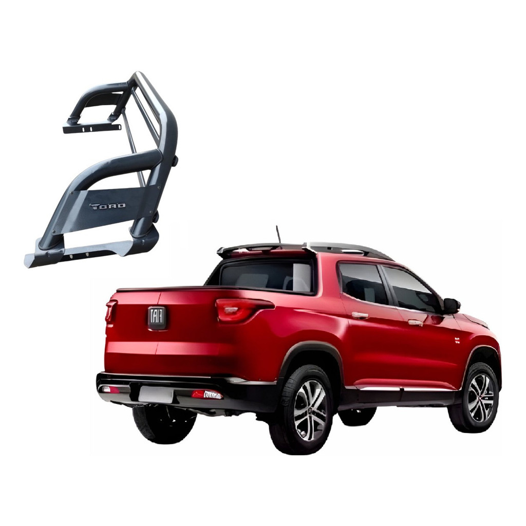 Santo Antônio Fiat Toro 2016 A 2020 Preto Preto