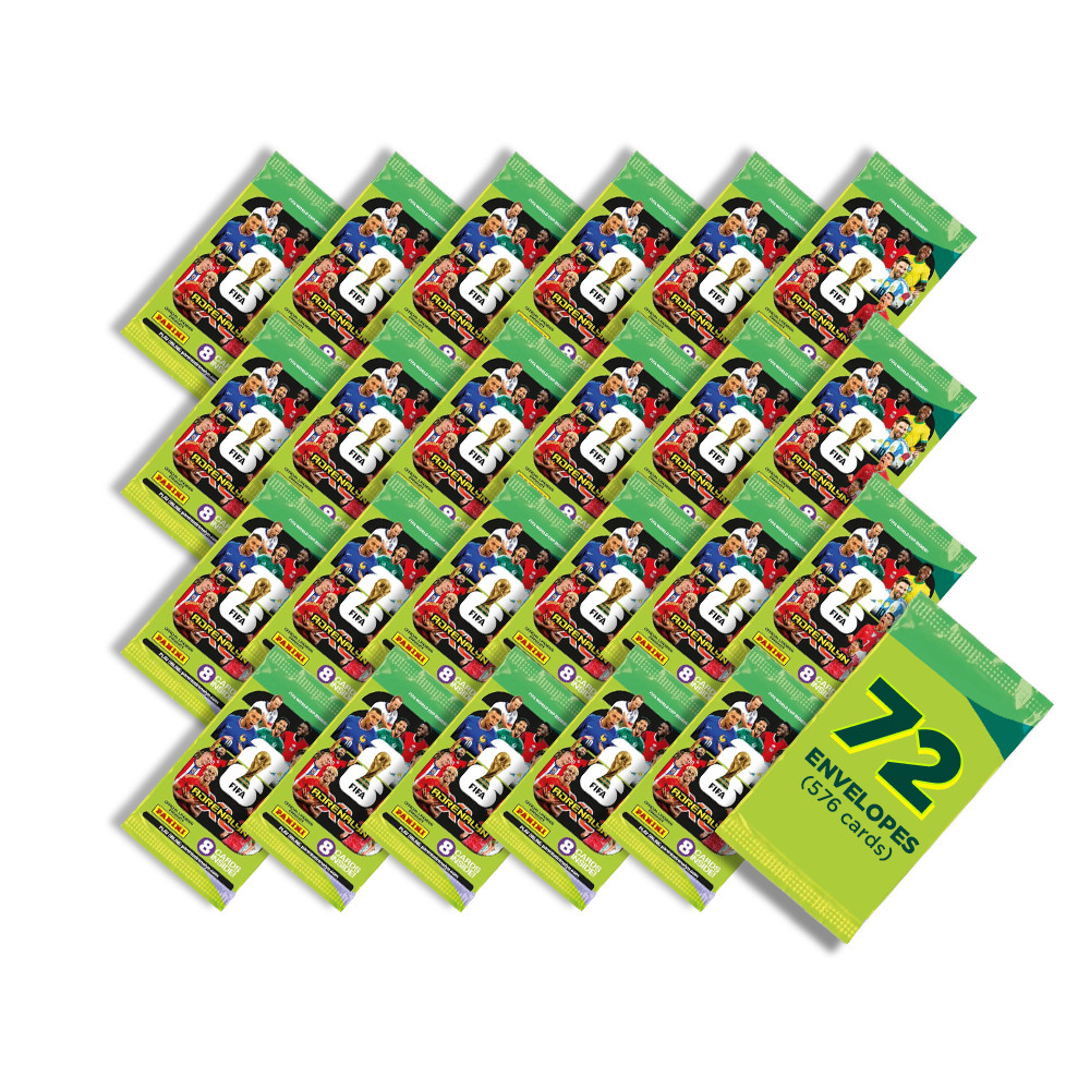 Cards Copa do Mundo 2026 - Contém 72 Envelopes (576 Cards) - Oficial Panini
