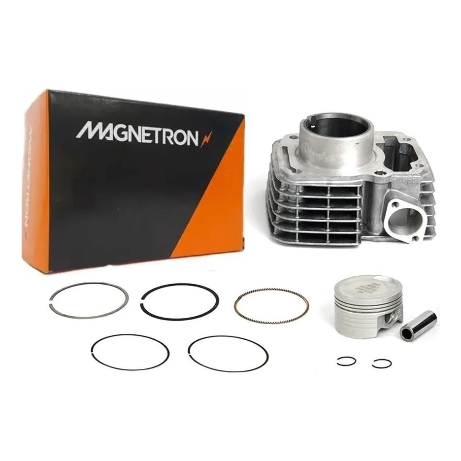 Kit Cilindro Motor Pistão Anel Cg Titan Fan 125 Nxr Bros 125 2009 2010 2011 2012 2013 2014 2015 Original Magnetron.