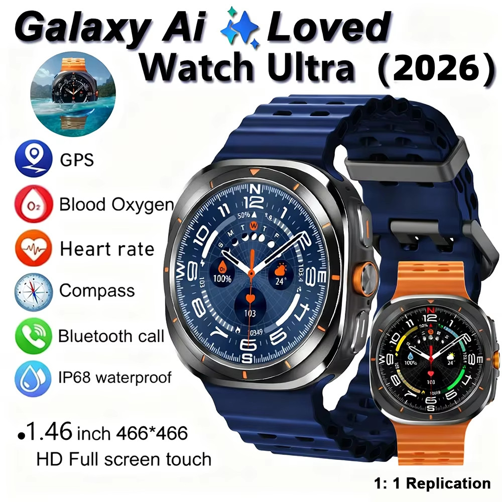 2024 Novo Relógio Galaxy Watch Ultra AMOLED NFC Bluetooth call Chamada GPS Rastr
