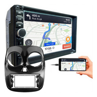 KIT CENTRAL MULTIMIDIA MP5 7 POL COM MOLDURA PALIO ATTRACTIVE 2012 A 2017 em Oferta na Shopee