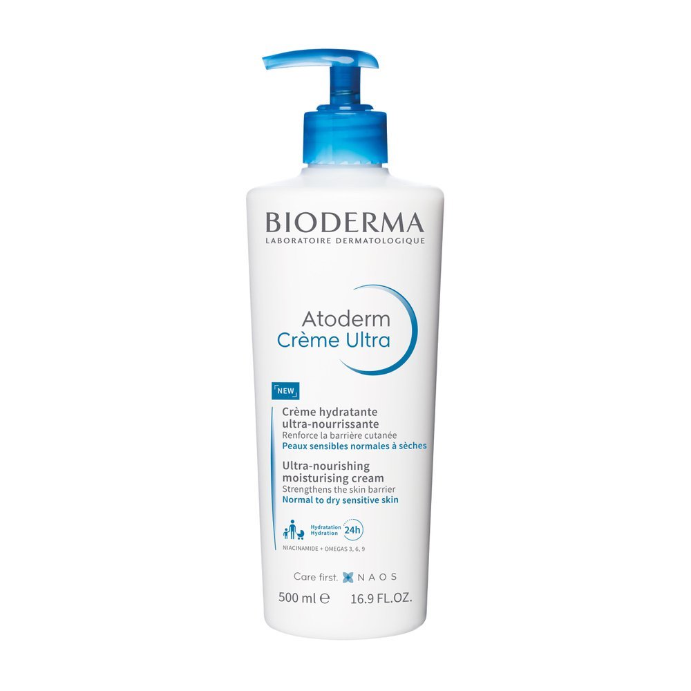 Bioderma Atoderm Creme Ultra Hidratação Corporal Diária Ultra Sensorial e Eficaz para Peles Normais e Secas 500ml