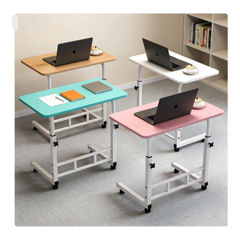 Mesa Notebook Ergonômica Multiuso Altura Regulável Rodinhas Mesa Escrivaninha para O suporte de ferro ，é multicolorido em Oferta na Shopee