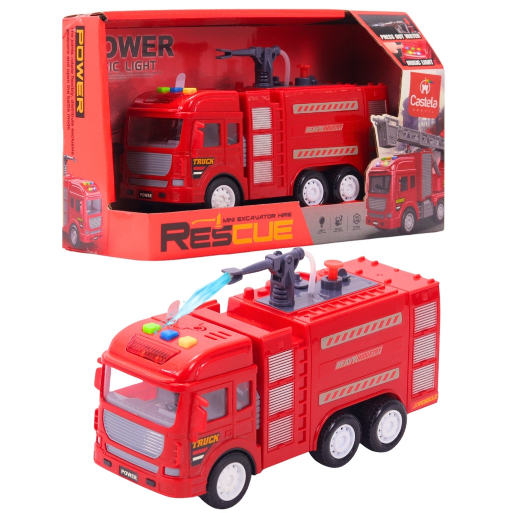 Brinquedo Carro de Bombeiro com Luz e Som CBS0618 - Castela em Oferta na Shopee